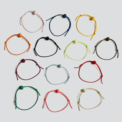 All 13 colors of odamaki bracelets