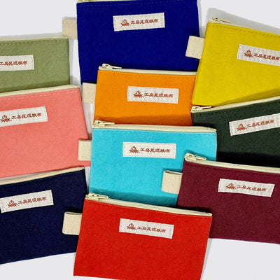 All colors of canvas mini cases displayed.