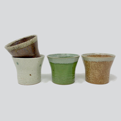 All 4 colors of sake cups,